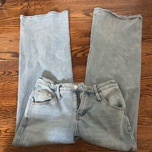 Edikted Sky Blue Wide-Leg Jeans